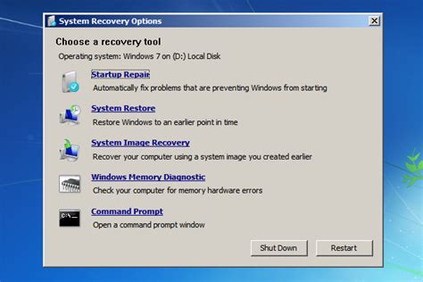 Choosing the Right System Recovery Option