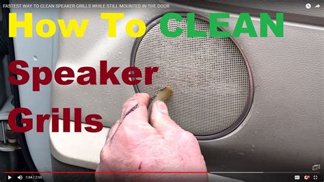 Cleaning the Speaker Grill for Enhanced Sound Quality