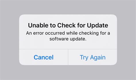 Common Causes of Check Failure for iOS Update