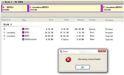 Common Reasons for Volume Mounting Failure in Windows 8