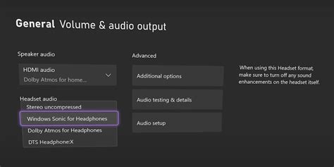 Configuring Audio Settings on Xbox Series S