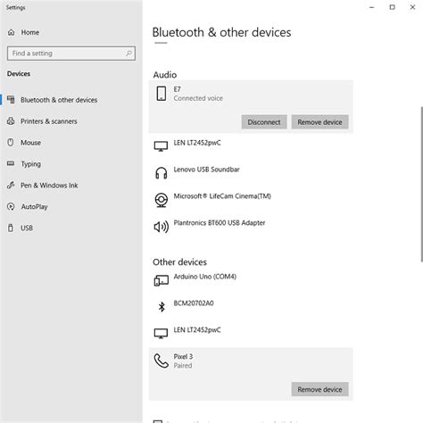 Configuring Bluetooth Settings