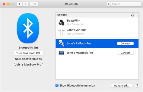 Configuring Bluetooth Settings for Apple ID