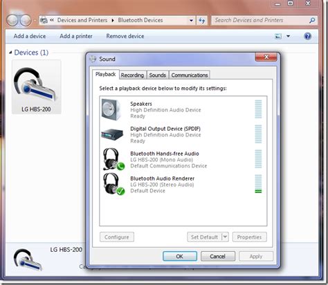 Configuring Bluetooth Settings on a Windows 7 Device