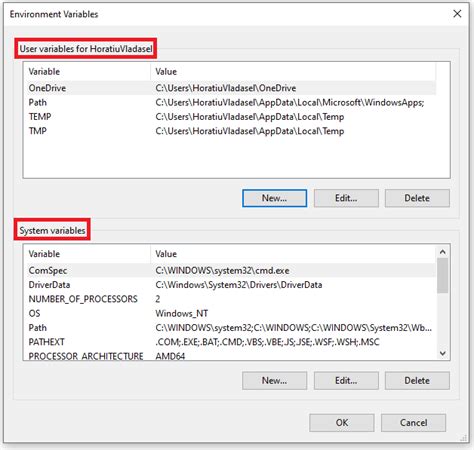 Configuring Environment Variables