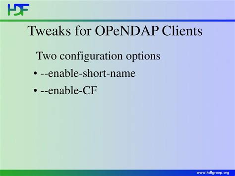 Configuring HDF5 Installation Options