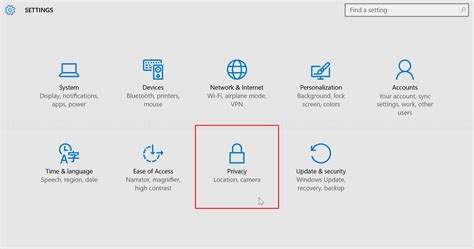 Configuring Health Settings and Privacy Options