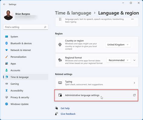 Configuring Language and Region Settings