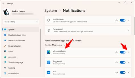 Configuring Notification Settings