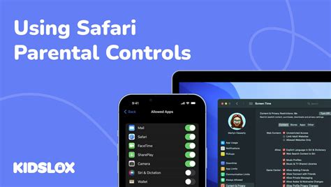 Configuring Safari Parental Controls