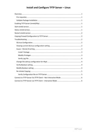 Configuring TFTP Client on Linux and Establishing Connection with TFTP Server