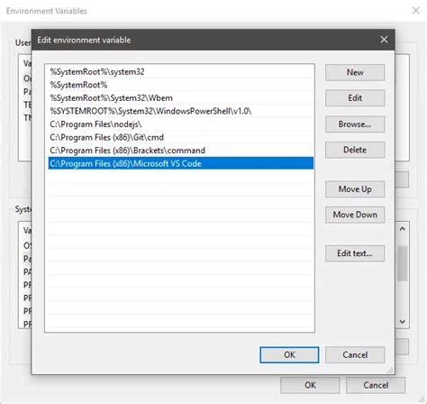 Configuring the Environment Variables