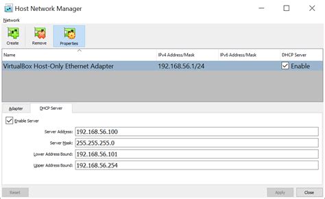 Configuring the Network Adapter in VirtualBox