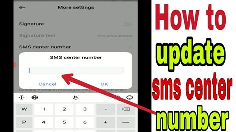 Configuring the SMS center number on your Yota device