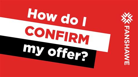 Confirm and Redeem Your Offer