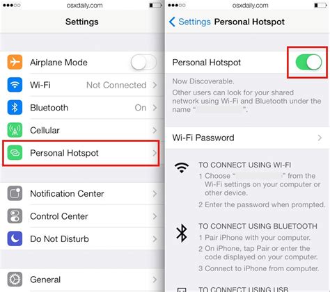 Connecting your iPad to the iPhone's Personal Hotspot