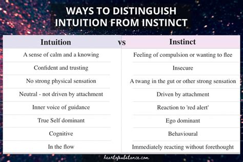 Connection with Your Instincts and Intuition