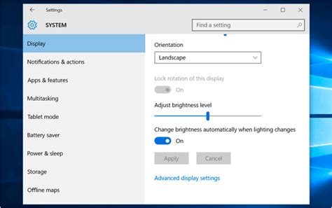 Controlling Brightness Manually