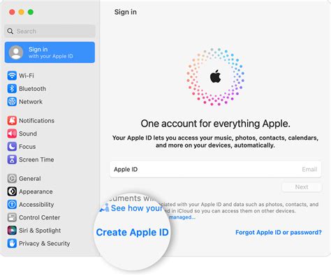 Create an Apple ID