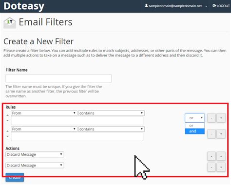 Creating Email Filters and Rules