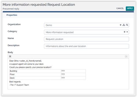 Creating Predefined Responses for Specific Contacts