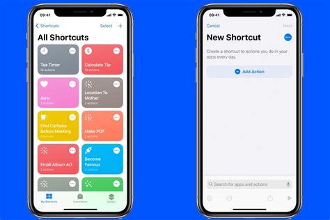 Creating Shortcuts and Automations