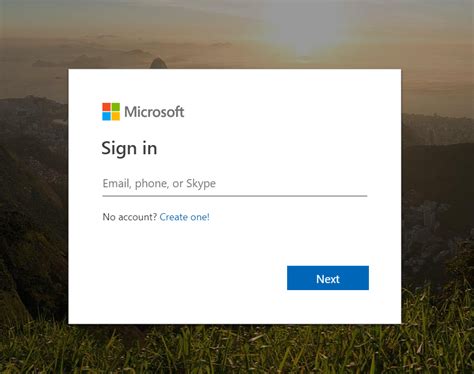 Creating a Microsoft Account