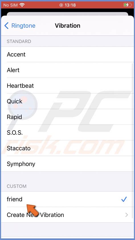 Creating a Personalized Vibration for Select Contacts