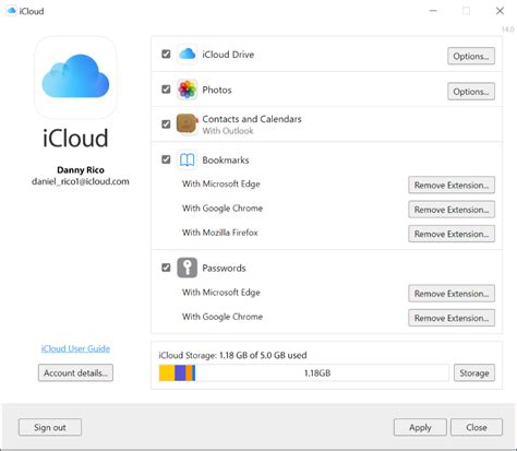 Creating an iCloud Account on Windows