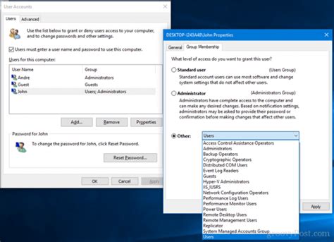 Creating and Managing User Accounts on the Network