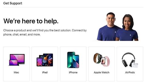 Customer Support: Accessing Apple's Assistance