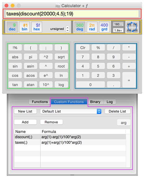 Customizing Calculator Functions