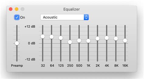 Customizing Equalizer Settings for Audio Playback