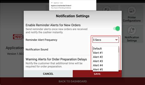 Customizing Notifications and Alerts