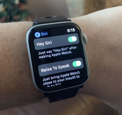 Customizing Siri settings on your Apple smart timepiece