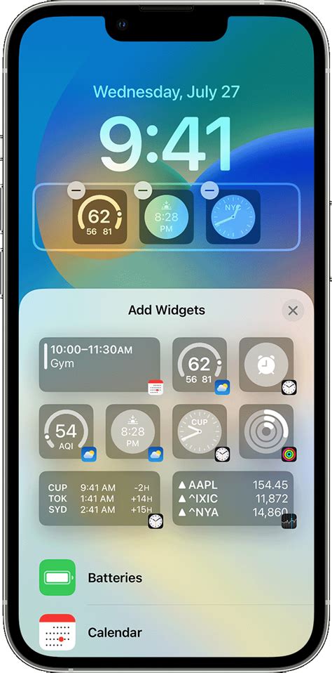 Customizing Widget Sizes on the Latest Apple Operating System