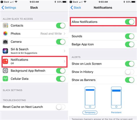 Customizing Your Top Notifications Settings