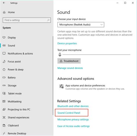 Customizing sound settings and managing touch controls