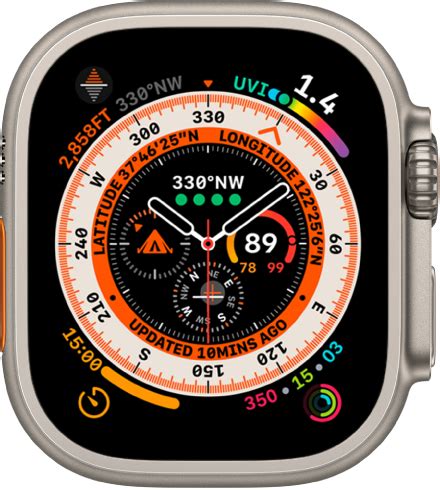 Customizing the Apple Watch 8 Ultra Clock Face