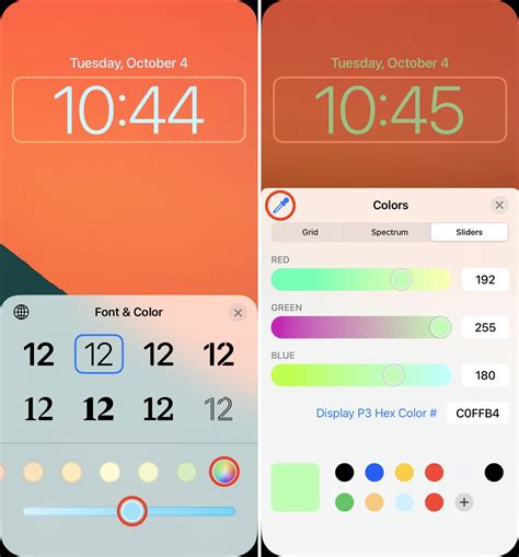 Customizing the Color and Font of the Clock on iOS 16.2: Adding a Personal Touch