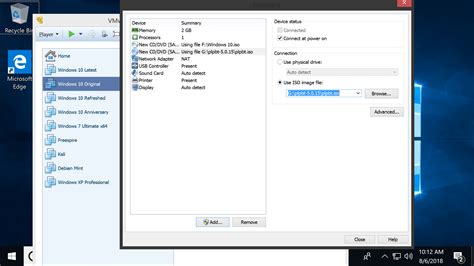 Customizing virtual machine hardware and software settings