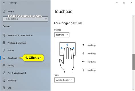 Deactivating the Gesture for the Main Control Button