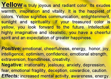 Decoding the Psychological Significance of the Color Yellow in Dream Analysis