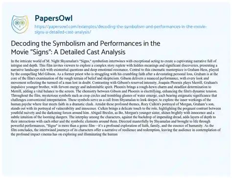 Decoding the Symbolic Significance of a Cast