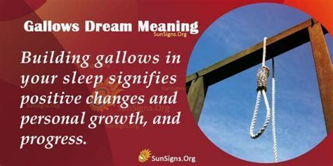 Decoding the Symbolism of Gallows Dreams