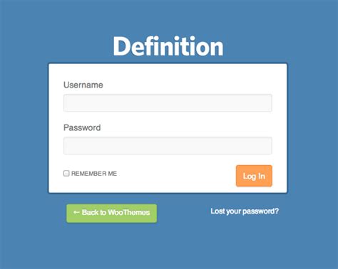 Defining Login Information for the Service