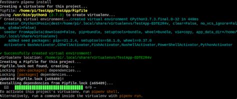 Dependency Specification in Pipfile