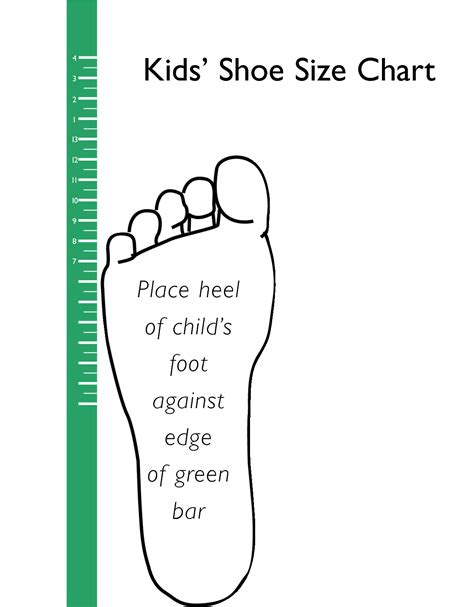 Determining the Size with a Printable Template