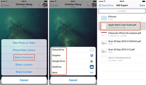 Different methods to store and access PDF documents on your iPhone from WhatsApp