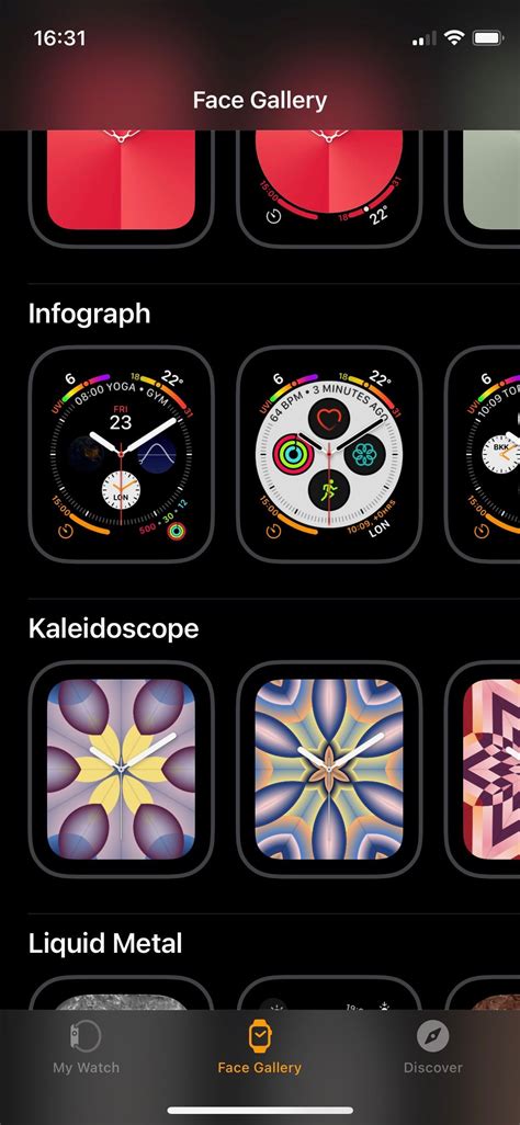 Discover an Array of Watch Face Options in the Watch Face Gallery